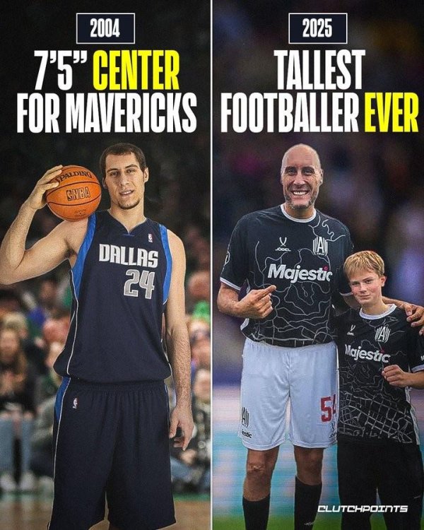 涵星配资 足篮两开花！2米26前NBA中锋转行踢足球 40岁上演职业联赛首秀